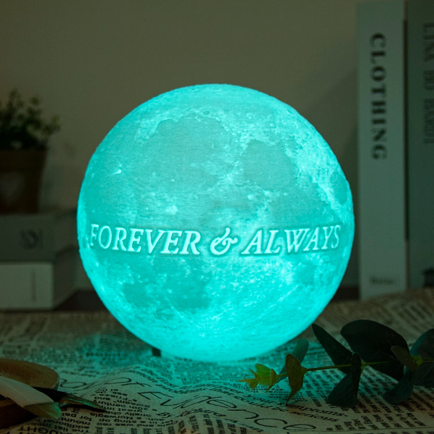 Personalized 3D Printing Moon Lamp