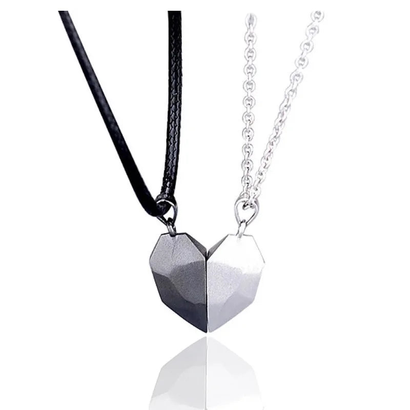 Couples Magnetic Heart Necklace