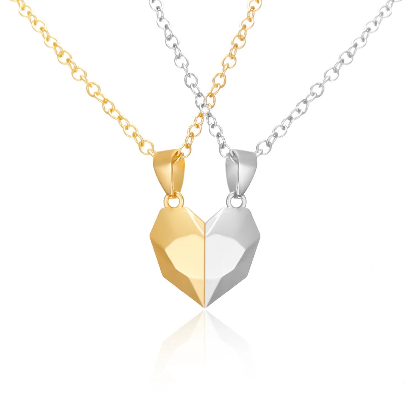 Couples Magnetic Heart Necklace