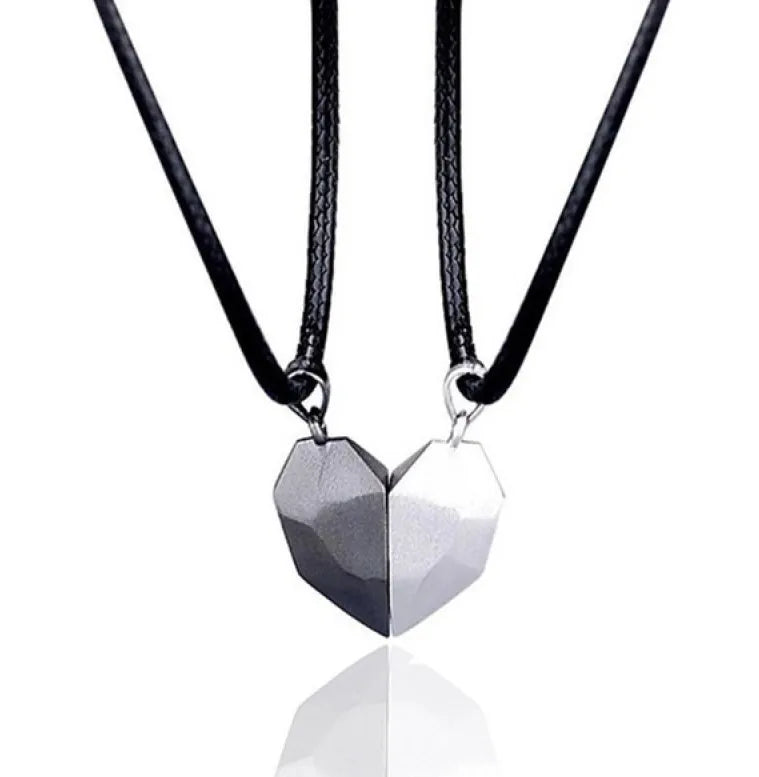 Couples Magnetic Heart Necklace