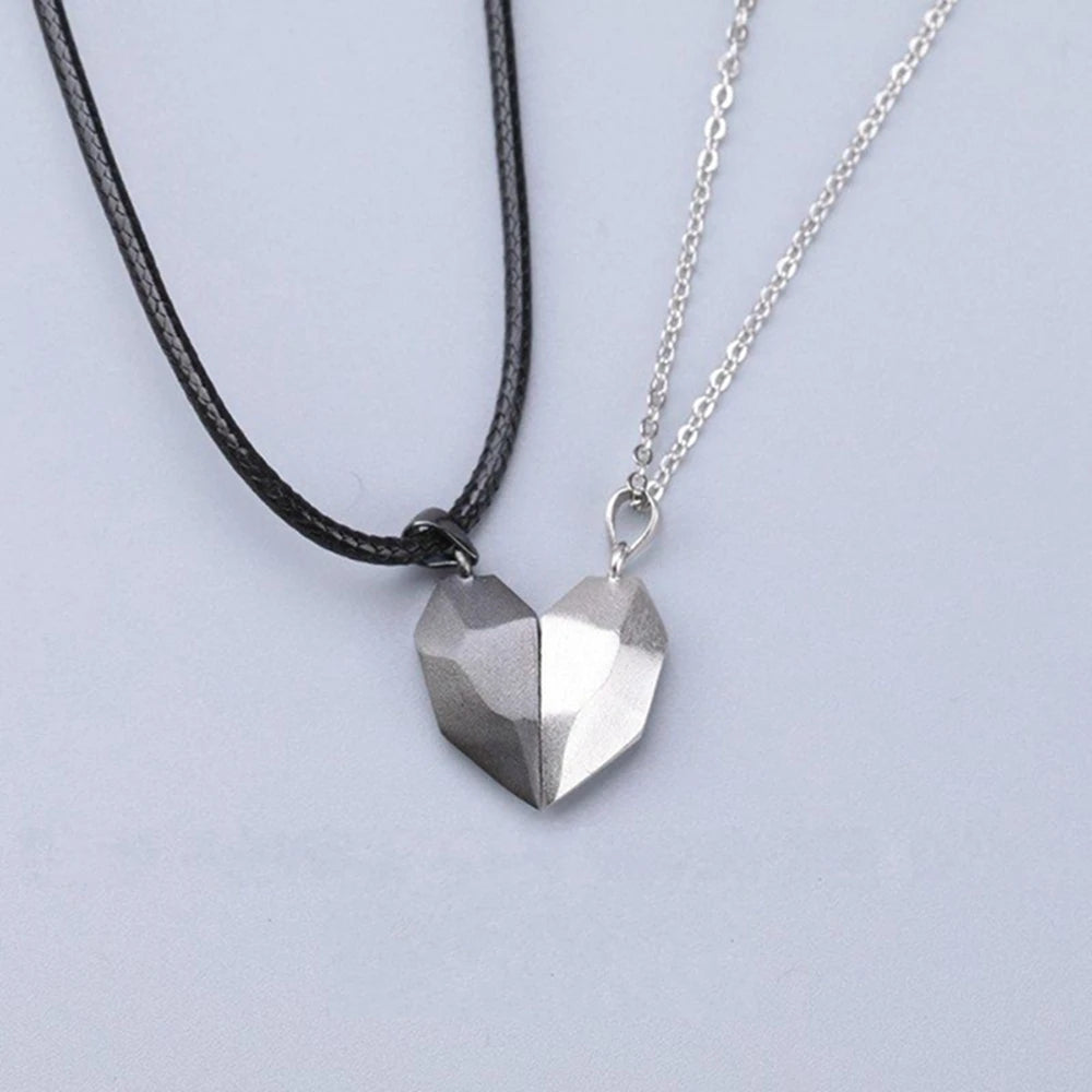 Couples Magnetic Heart Necklace