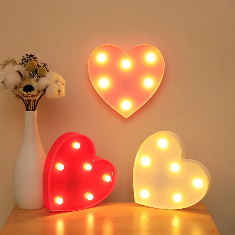 Love Heart LED Lamp