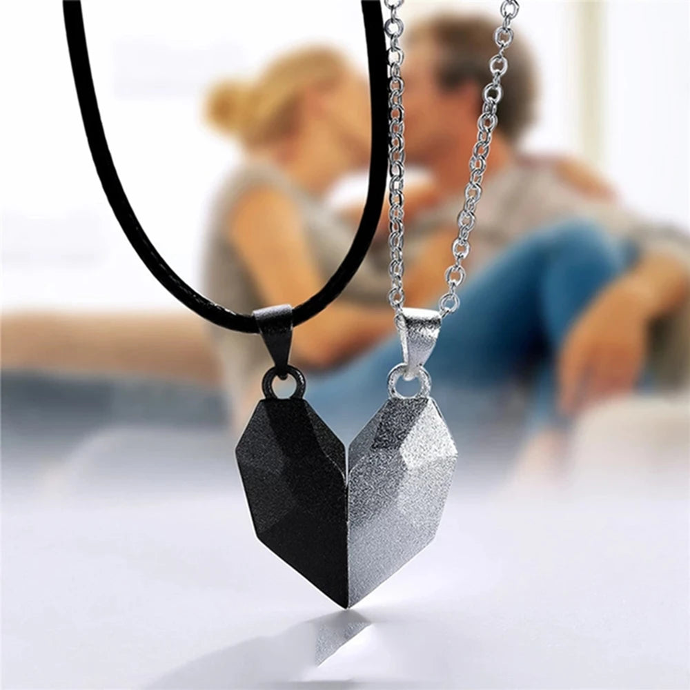 Couples Magnetic Heart Necklace