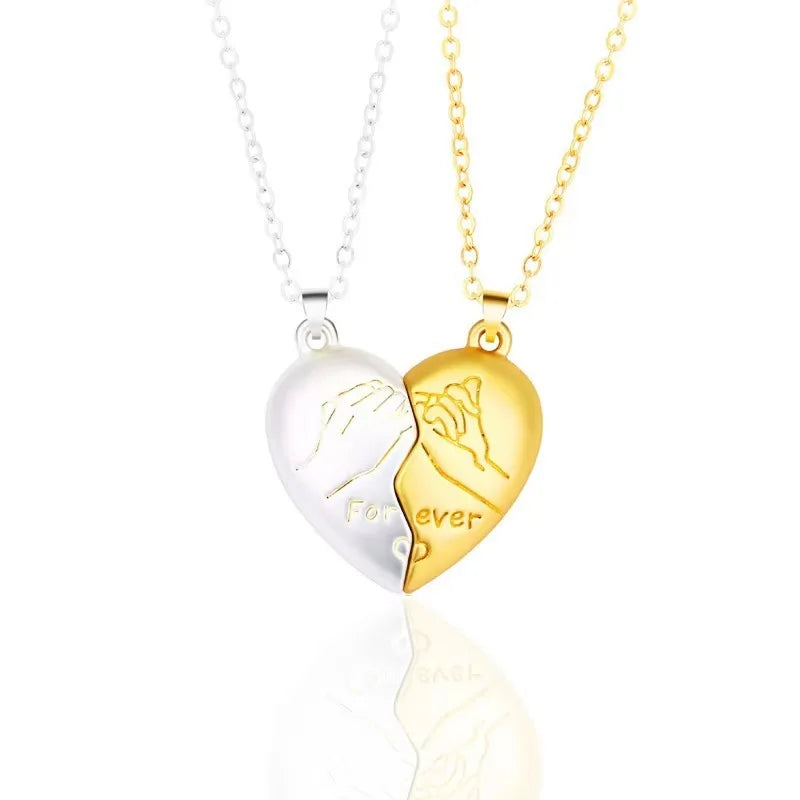 Couples Magnetic Heart Necklace