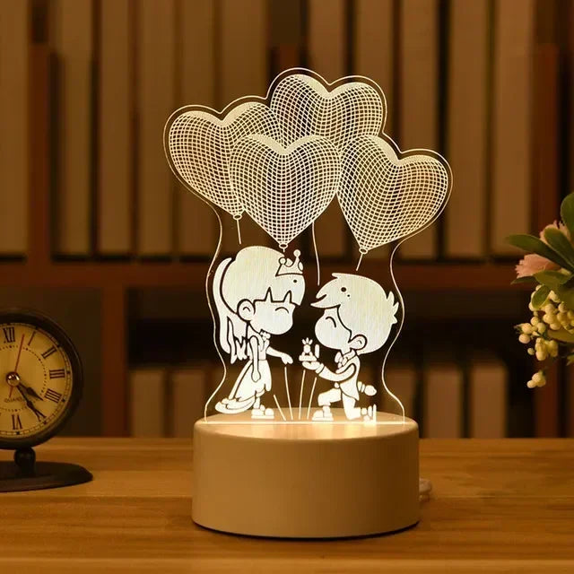 Romantic Love 3D Led Lamp