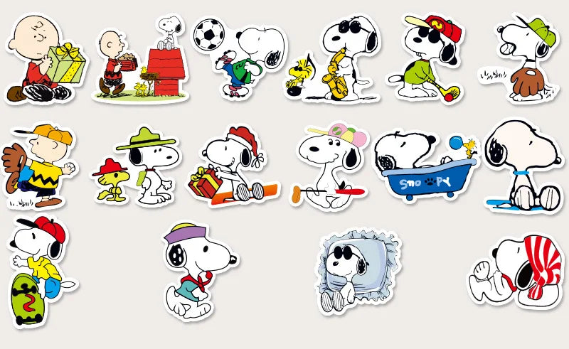 100/200pcs Snoopy Stickers