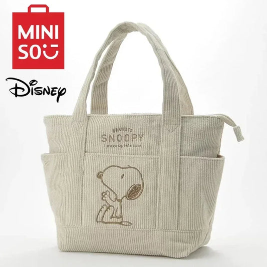 Snoopy Corduroy Tote Bag