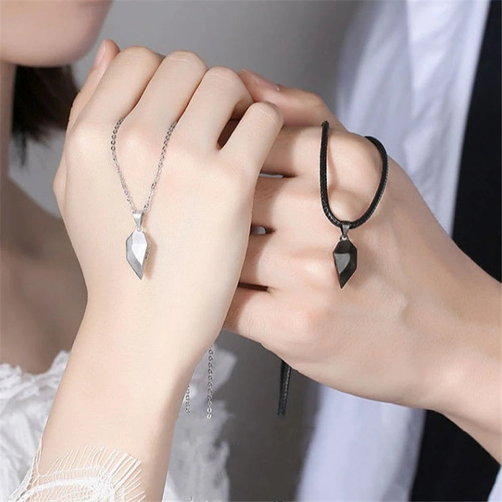 Couples Magnetic Heart Necklace