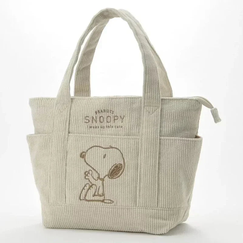 Snoopy Corduroy Tote Bag