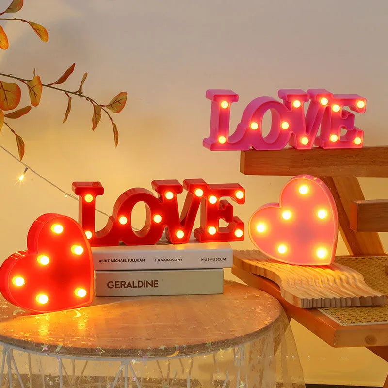 Love Heart LED Lamp