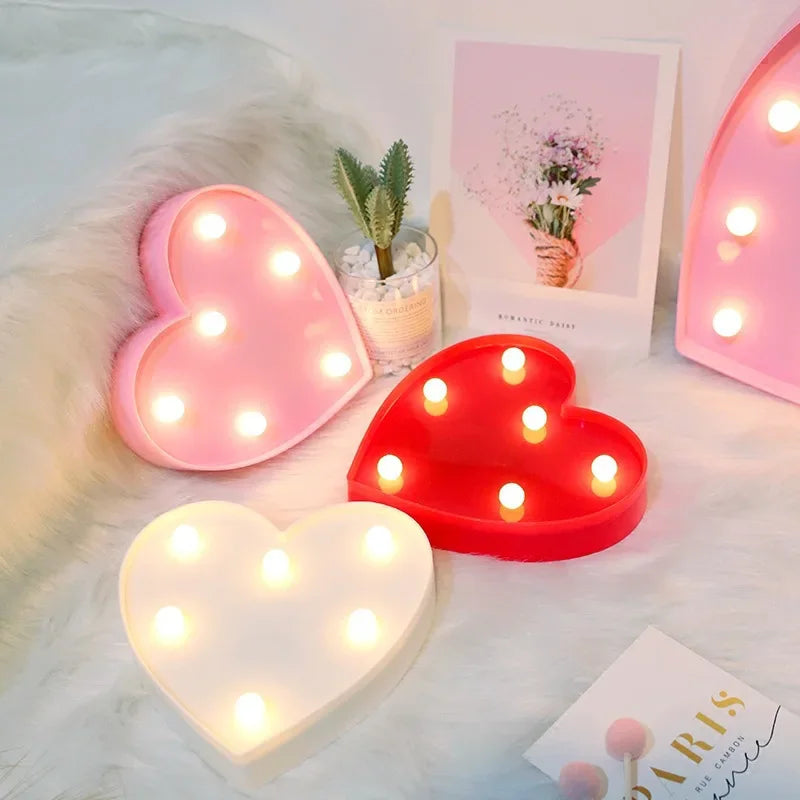 Love Heart LED Lamp