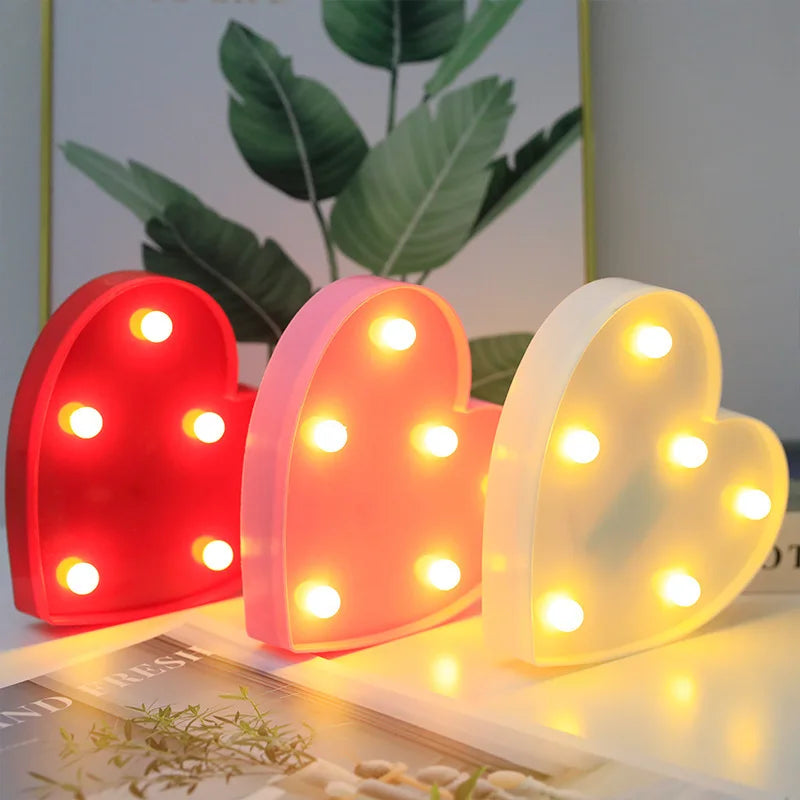 Love Heart LED Lamp