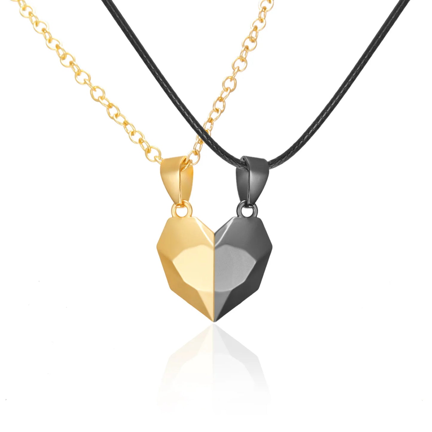 Couples Magnetic Heart Necklace