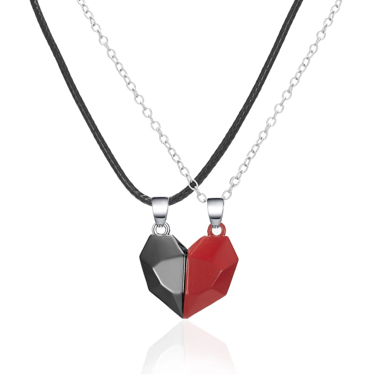 Couples Magnetic Heart Necklace