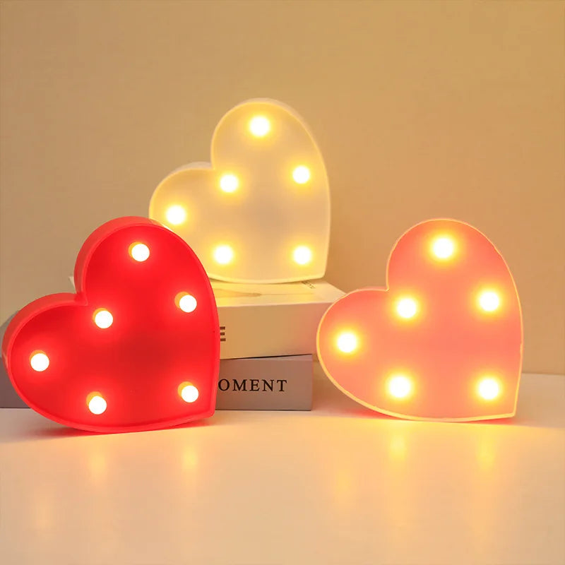 Love Heart LED Lamp