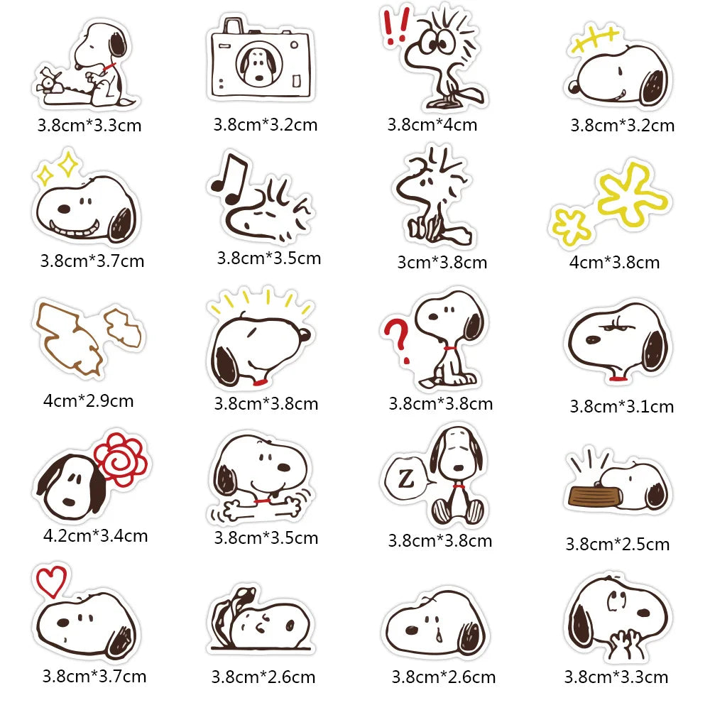 40pcs Snoopy Graffiti Stickers