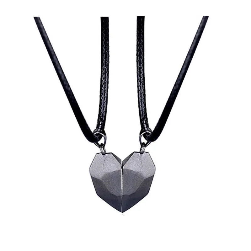 Couples Magnetic Heart Necklace