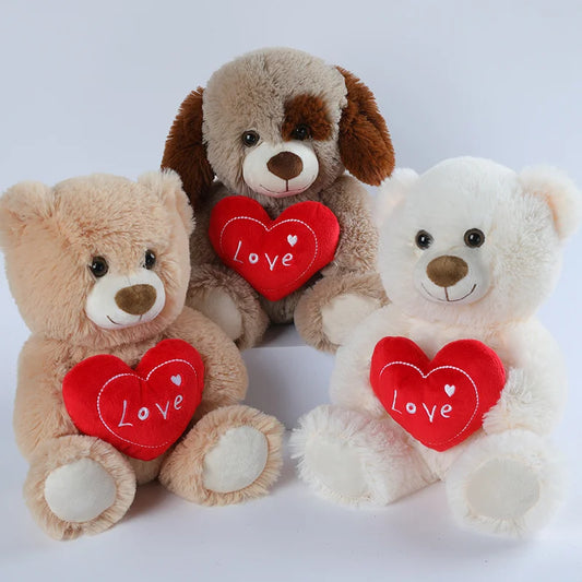 Cute Heart Bear/Dog Plush