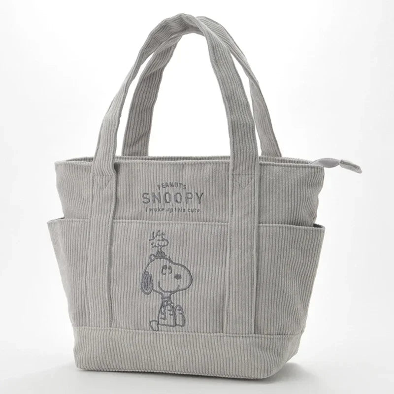 Snoopy Corduroy Tote Bag